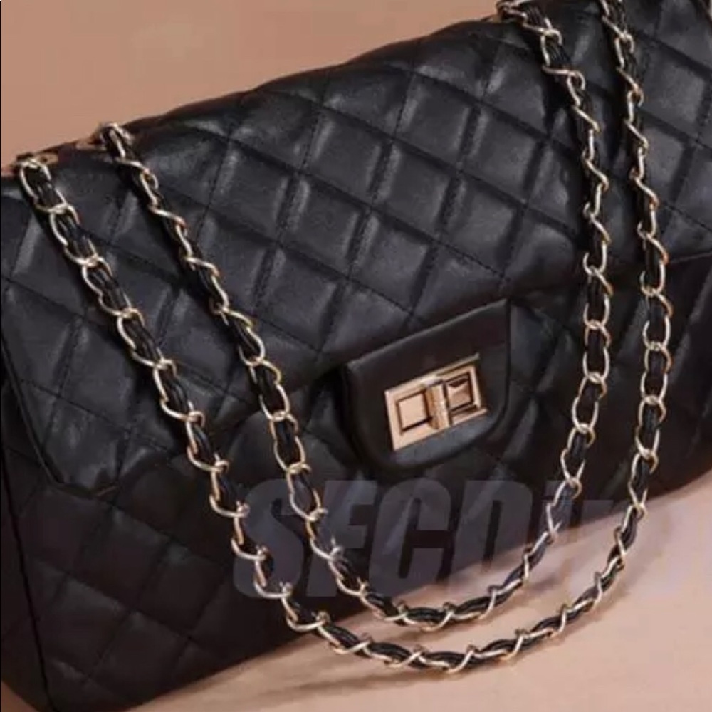 Drawstring Bag Strap Black and Gold Replacement